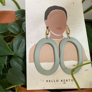 Hello Ashto clay earrings